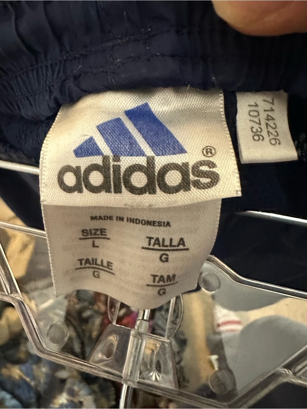 Vintage adidas Women’s Navy & Orange Athletic Shorts - Picture 3 of 5